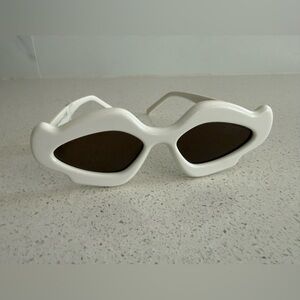 Loewe X White Paula's Ibiza Sunglasses Cat Eye Frame